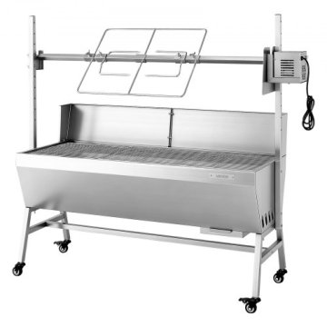 VEVOR Rotiserijski žar 1420x535x1305 mm nosilnost 60 kg nerjaveče jeklo