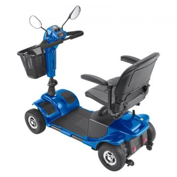 VEVOR Električni zložljivi invalidski skuter 4-kolesni 1105x500x940 mm modra