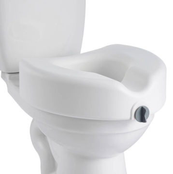 VEVOR Povišan sedež za stranišče 424x416x180 mm bel