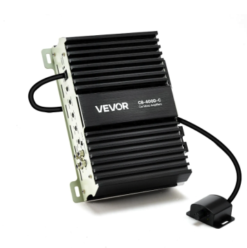 VEVOR Avtomobilski ojačevalnik monoblok razreda D 176x226x60 mm črn