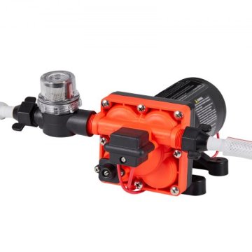 VEVOR Vodna črpalka 12V DC 227 L/min 70 PSI samosesalna membranska črna