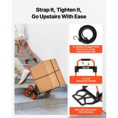 VEVOR Voziček za prenašanje po stopnicah 515x525x1110 mm zložljiv