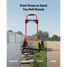 VEVOR Voziček za prenašanje po stopnicah 515x525x1110 mm zložljiv