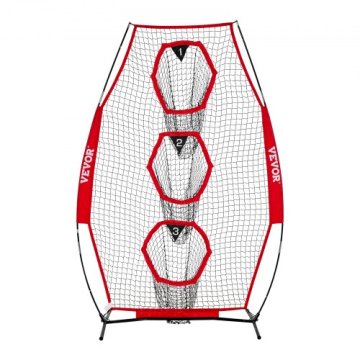 VEVOR Nogometni trener metna mreža 1680x770x2450 mm cilj za trening črna