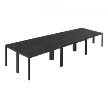 VEVOR Konferenčna miza 1400x600x750 mm Črna