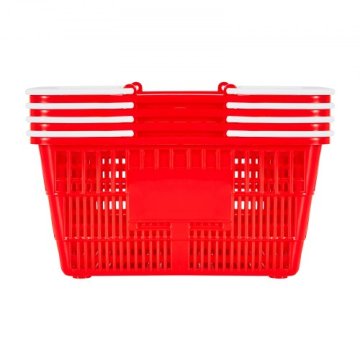 VEVOR Nakupovalna košara 21L 907 kg Rdeča