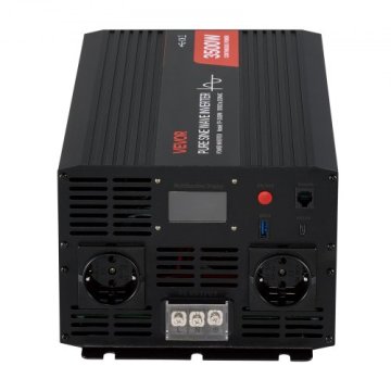 VEVOR Inverter moči TP-3500W 395x200x165 mm Črn