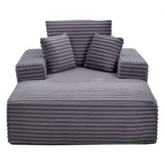 VEVOR Ležalna stol 1380x1500x700 mm siva