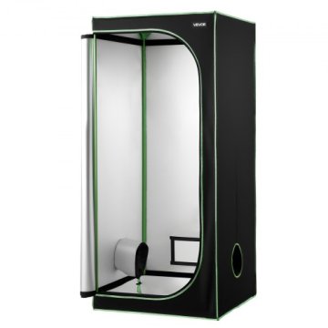 VEVOR Rastelava 80x80x180 cm Črna