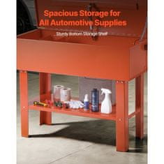 VEVOR Pralni stroj za dele 1130x550x890 mm 151L rezervoar 65L kapaciteta topila jeklo