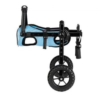 VEVOR Pasji invalidski voziček X-Small 29x185x145 cm nastavljiv