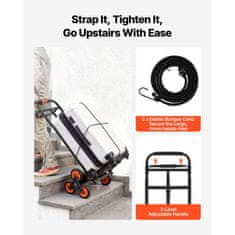 VEVOR Voziček za prenašanje po stopnicah KT-2025D 745x490x1120 mm zložljiv