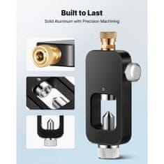 VEVOR Adapter za polnjenje potapljaškega jeklenka 8 mm moški priključek 1365x62x24 mm aluminij