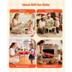 VEVOR Aktivnostna miza Montessori 13 v 1 45x38x545 cm Lesena