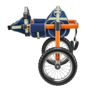 VEVOR Pasji invalidski voziček nastavljiva višina širina dolžina 450x260x500 mm velik