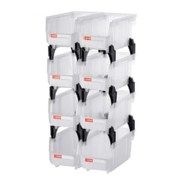 VEVOR Shranjevalne škatle 276x14x13 cm prozorne