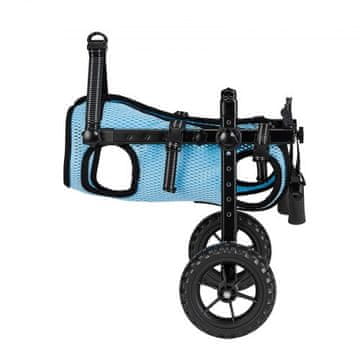 VEVOR Pasji invalidski voziček nastavljiv 2 kolesi 29x21x32 cm majhen