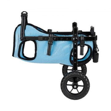 VEVOR Pasji invalidski voziček nastavljiv 2 kolesi 29x21x32 cm srednji