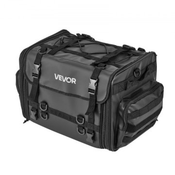 VEVOR Motoristična torba za zadnji del 40-60 L 60x32x32 cm Črna