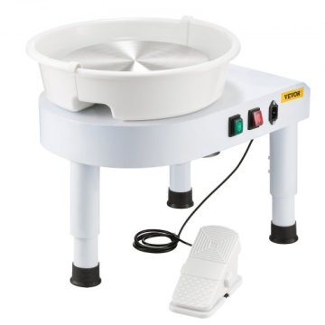 VEVOR Lončarsko kolo 28 cm 510x402x485 mm Bela