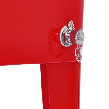 VEVOR Voziček za hladilnik za led 915x465x880 mm Rdeč