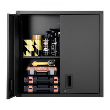 VEVOR Stenski omarica 762x31x762 cm Črna