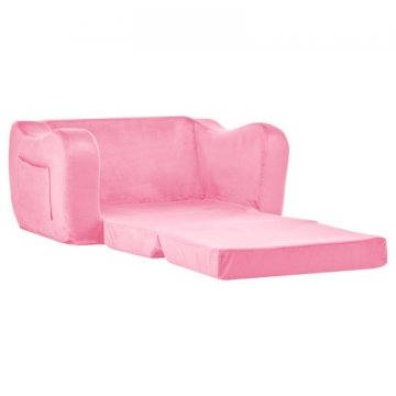 VEVOR Otroški zložljivi kavč za malčke 60x445x405 cm roza