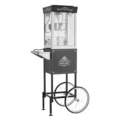 VEVOR Stroj za kokice s vozičkom kotel 02 kg 800 W črna