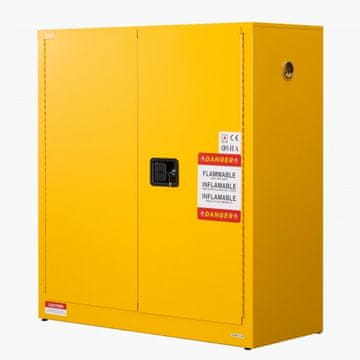 VEVOR Vnetljiv kabinet 1092x46x118 cm rumene barve