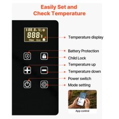 VEVOR Avtomobilski hladilnik 20L 623x378x28 cm prenosni