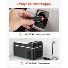 VEVOR Avtomobilski hladilnik 22L 623x378x325 cm prenosni