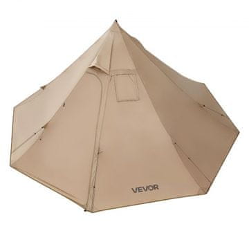 VEVOR Kamp telk Püramiid 3200x3200x1600 mm Pruun