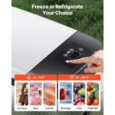 VEVOR Avtomobilski hladilnik 15L 568x33x279 cm prenosni