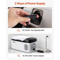 VEVOR Avtomobilski hladilnik 15L 568x33x279 cm prenosni