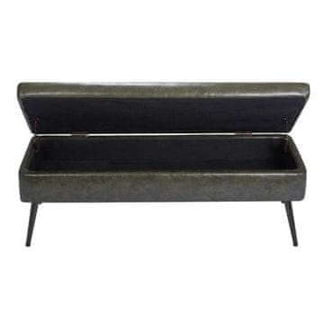 VEVOR Shranjevalna otomanska klop 400x1200x450 mm zelena