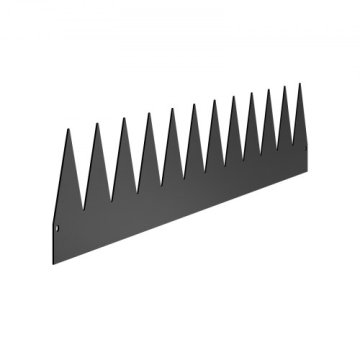 VEVOR Robnik za vrt 1016x152x015 cm črn