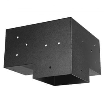 VEVOR Komplet nosilcev za pergolo 3-smerni težka obremenitev kotni 142x142 mm črna