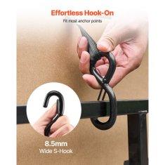 VEVOR Zatezne trakove z ročico samodejno zvijanje 254x48768 mm nosilnost 700 kg komplet 4 kosov