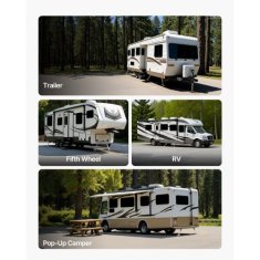 VEVOR Stabilizator za prikolico nastavljive višine 3048x7112 mm srebrn zložljiv