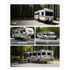 VEVOR Stabilizator za prikolico nastavljive višine 3048x7112 mm srebrn zložljiv