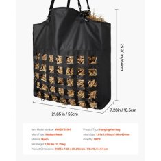 VEVOR Torba za seno 55x185x64 cm Črna Počasno hranjenje