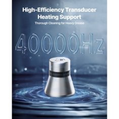 VEVOR Ultrazvočni čistilec 3L 275x17x26 cm iz nerjavečega jekla