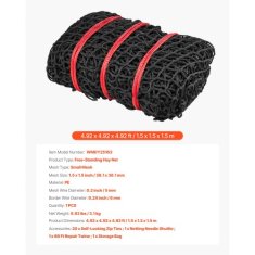 VEVOR Okrogla balirka sena 15x15x15 m počasni hranilec