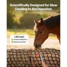 VEVOR Okrogla balirka sena 18x18x18 m počasni hranilec