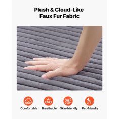 VEVOR Ležalna stol 1380x1500x700 mm siva