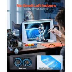 VEVOR Airbrush razpršilna kabina 545x475x370 mm dvojni ventilatorji prenosni modeli za slikanje