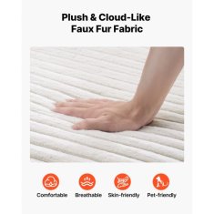 VEVOR Ležalna stol 8035 1380x1500x700 mm bež