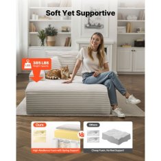 VEVOR Ležalna stol 8035 1380x1500x700 mm bež