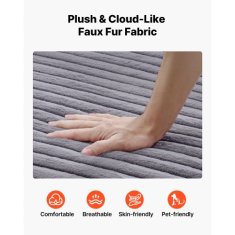 VEVOR Ležalna stol 8034 1240x1700x700 mm siva