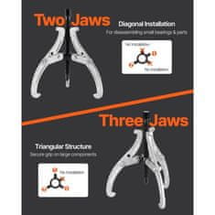 VEVOR Komplet izvlečnih ključev 4-delni 762x1016x1524x2032 mm z obrnljivimi čeljustmi